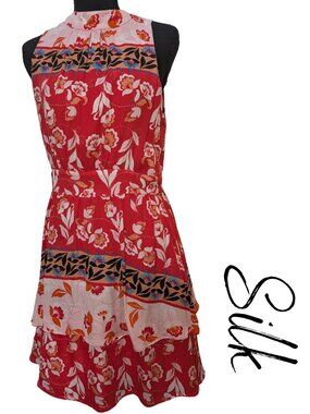 Parker 100% Silk Floral Tiered Mini Dress